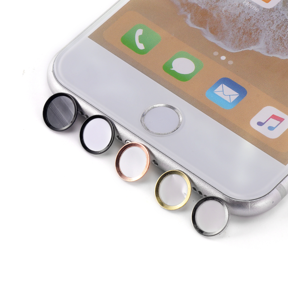 1Pcs Kleurrijke Aluminium Vingerafdruk Unlock Touch Key Touch Id Home Button Sticker Voor Iphone 5S Se 6 6S Plus 7 Ipad Pro Air 2