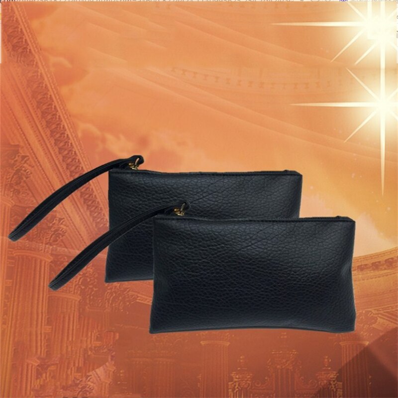 Draagbare dames krokodillenleren clutch handtas eenvoudige dames portemonnee clutchwallet zwarte portemonnee portemonnee
