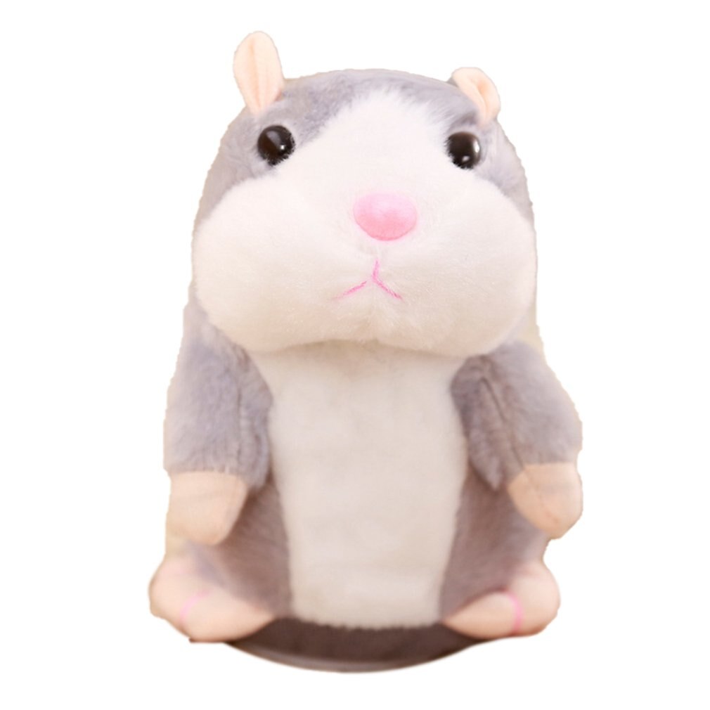 Douyin Celebrity Stijl Speelgoed Talking Kleine Hamster Elektrische Pluche Speelgoed Zal Lopen Zal Metaphone Rat: Brown