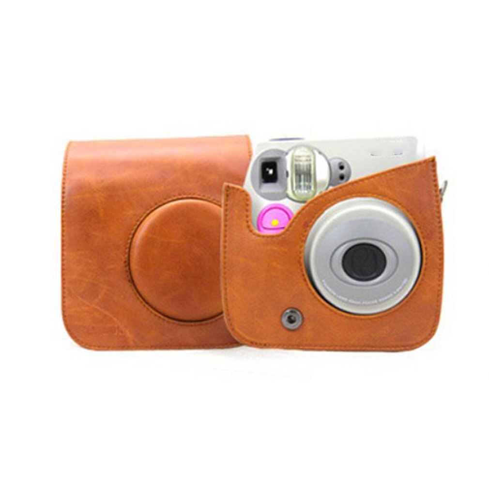 Compatibel Pu Lederen Instax Camera Tas Voor Fujifilm Instax Mini 7 S 7c Instant Camera En Polaroid Pic- 300 Camera