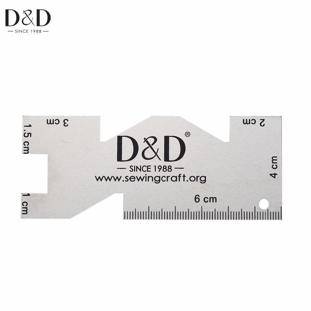 D&amp;d metallsömnad mätmätare quiltlinjaler för sömnadstillbehör