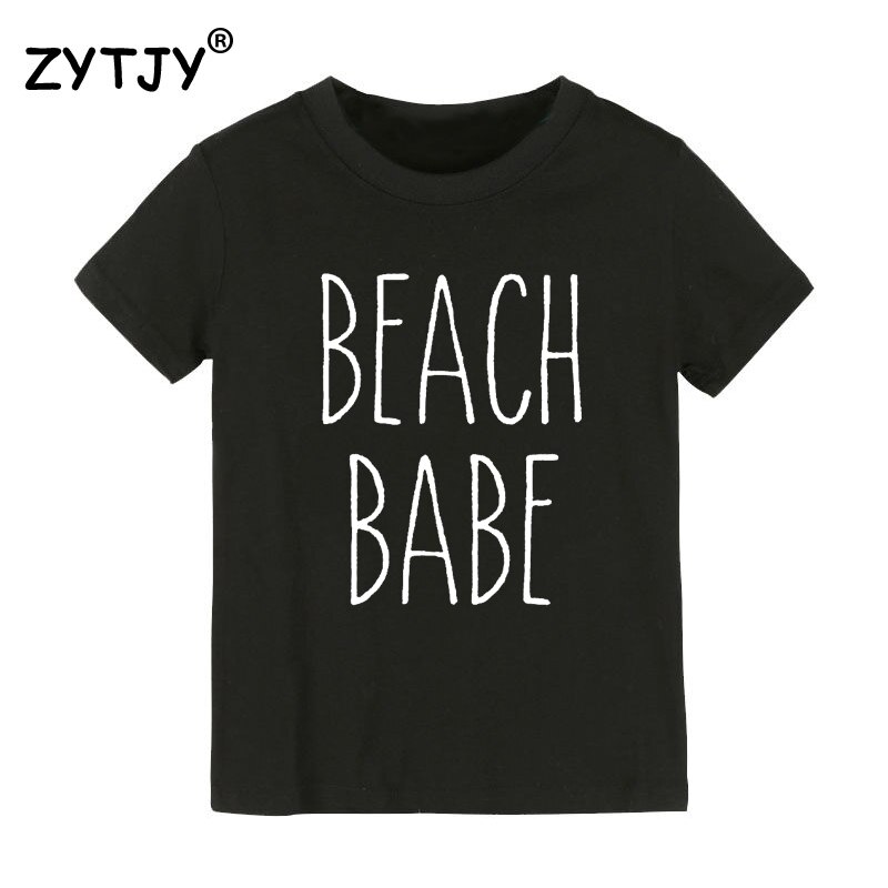 Strand Baby Druck freundlicher t-Shirt Junge Mädchen t Shirt Für freundlicher Kleinkind Kleidung Lustige Tumblr oben Abschläge Schiff CZ-66: Schwarz / 2T