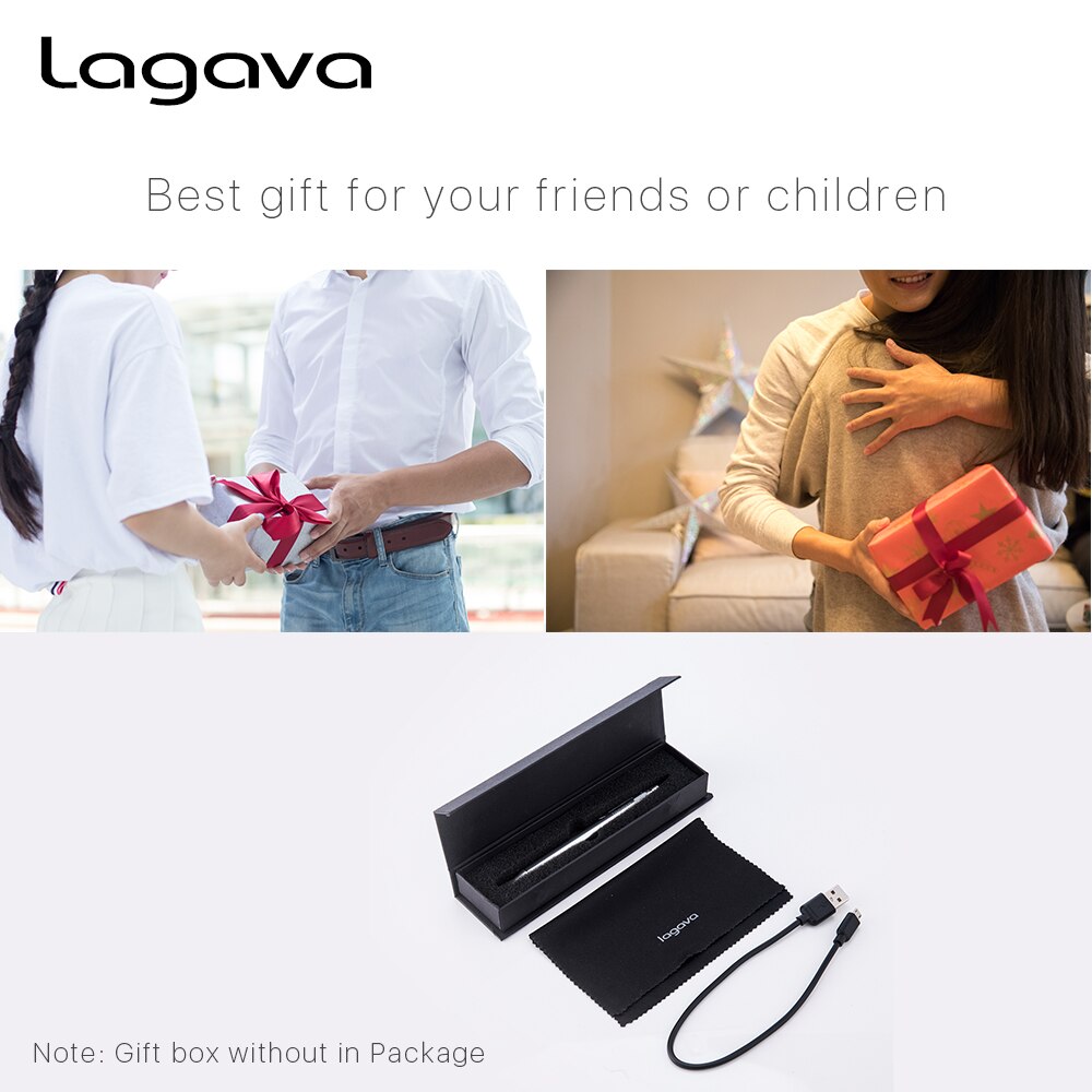Lagava universele actieve styluspen, capacitieve tablet-touchpen met 1.45mm- puntspunt voor ipad 12.9 schetsen en tekenen