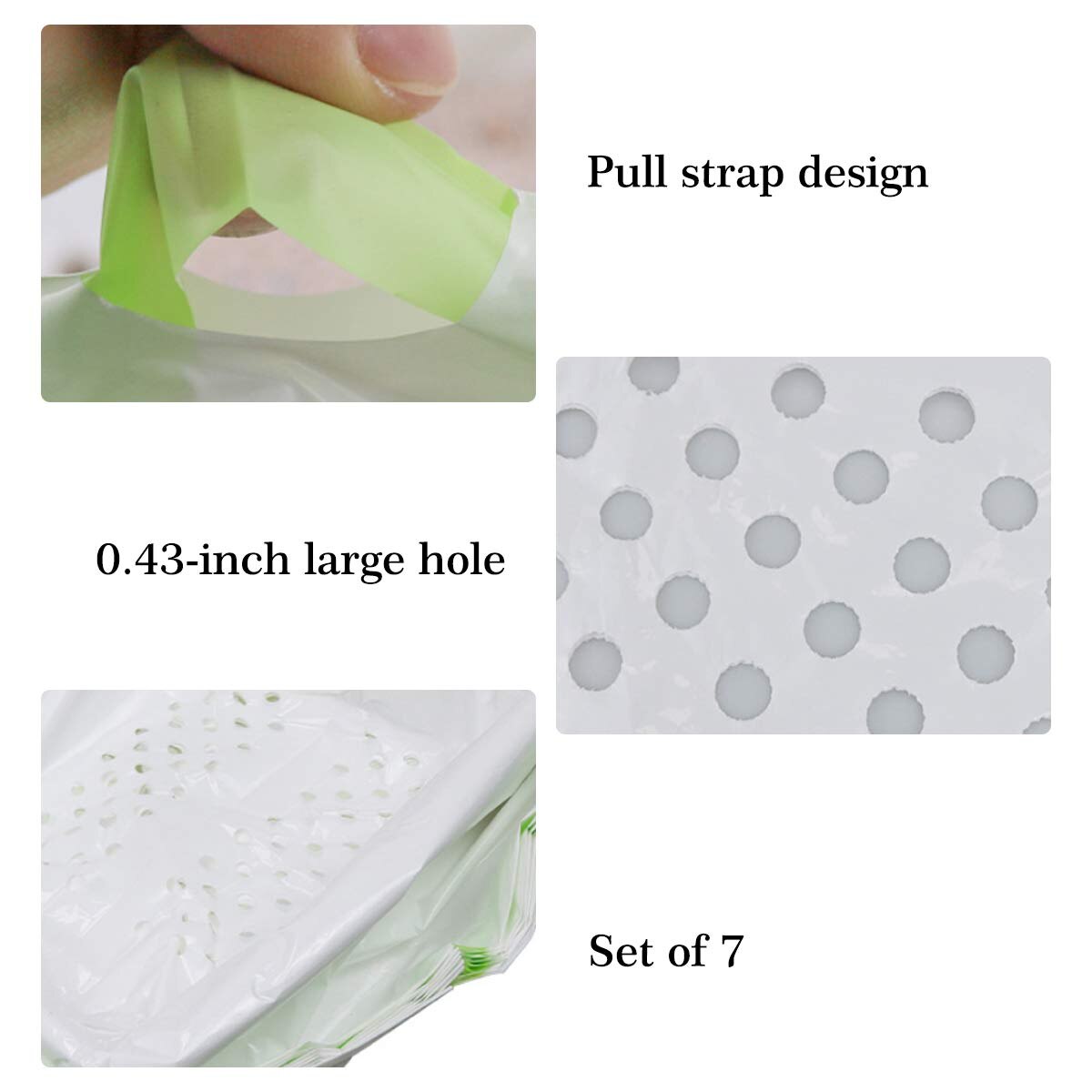 Cat Litter Box Filter Bag Pet Sandbox Toilet Tray Sifting Liners Waste Bags Kitten Litter Pan Bags Cleaning Supplies for Cats