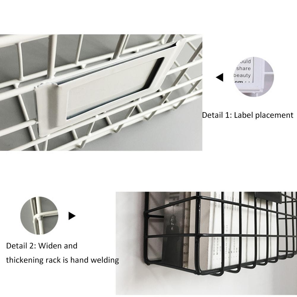 Wrought Iron Magazine Rack Innovative Simple Wall Decorative Rack Newspaper Document File Storage Shelf School Office Supplies