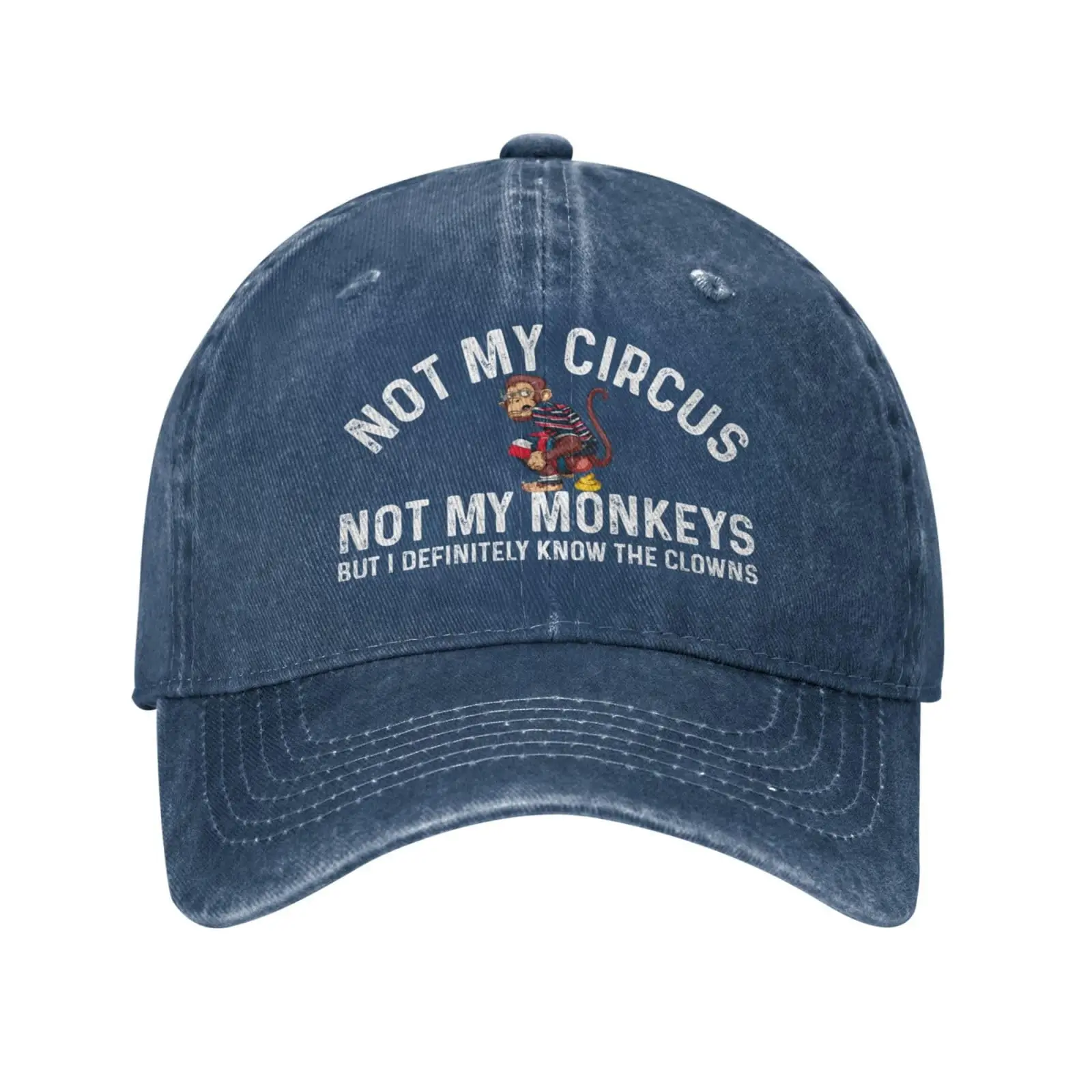Chapeau drôle, pas mon cirque, pas mes singes mais je connaître définitivement les Clowns, casquette pour femmes, casquettes de papa, chapeaux Vintage: camouflage