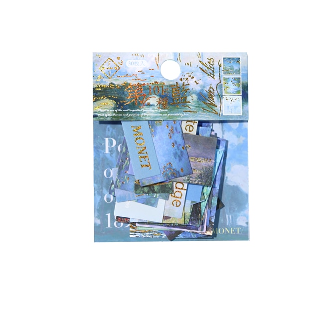 Mr.Paper 12 Designs Art Photo Series Sticker DIY Original Album Diary Decoration Collage Material Sticker: H