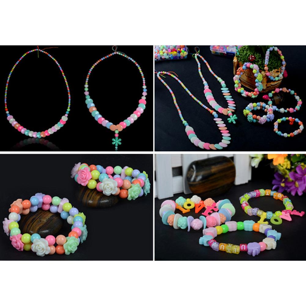 1200PCS DIY Beads Kit Children Jewelry Making Kit DIY Bracelet Making Beads Kit For DIY Necklaces Bracelet Handmade Craft