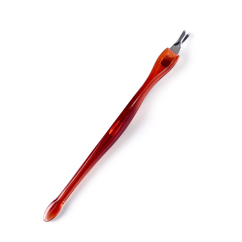 Kads vinröd kosmetisk nagelkonstverktyg nagelvård pusher pedikyr salong nagelband pusher trimmer remover nagelband borttagning gaffel: Default Title