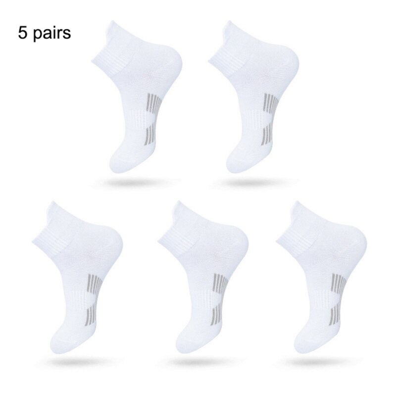 5 paia di calzini sportivi unisex antisudore donna uomo calzini traspiranti a tubo corto calzini sportivi per corsa tutto'aperto pallacanestro calcio