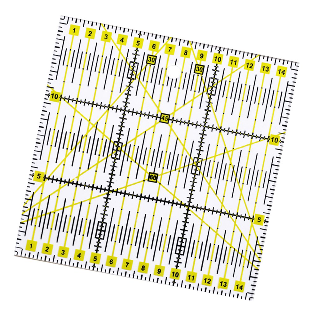 Acrylic 15*15 ruler Patchwork ruler plexiglass scale ruler Printed color ruler