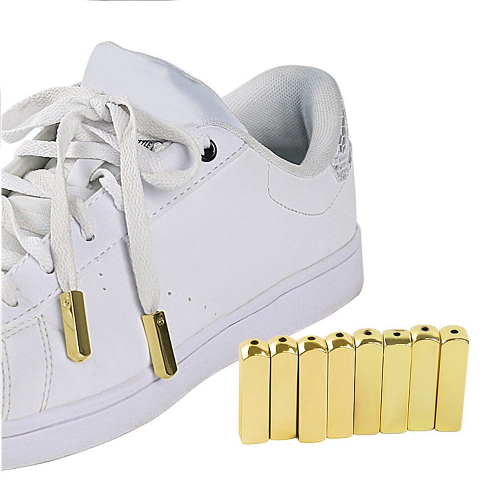 4PCS/Set Decorative Screw On Jackets Replacement Hoodies Sweats Metal Aglet Polished Shoelaces Tips For Sneakers Zinc Alloy DIY