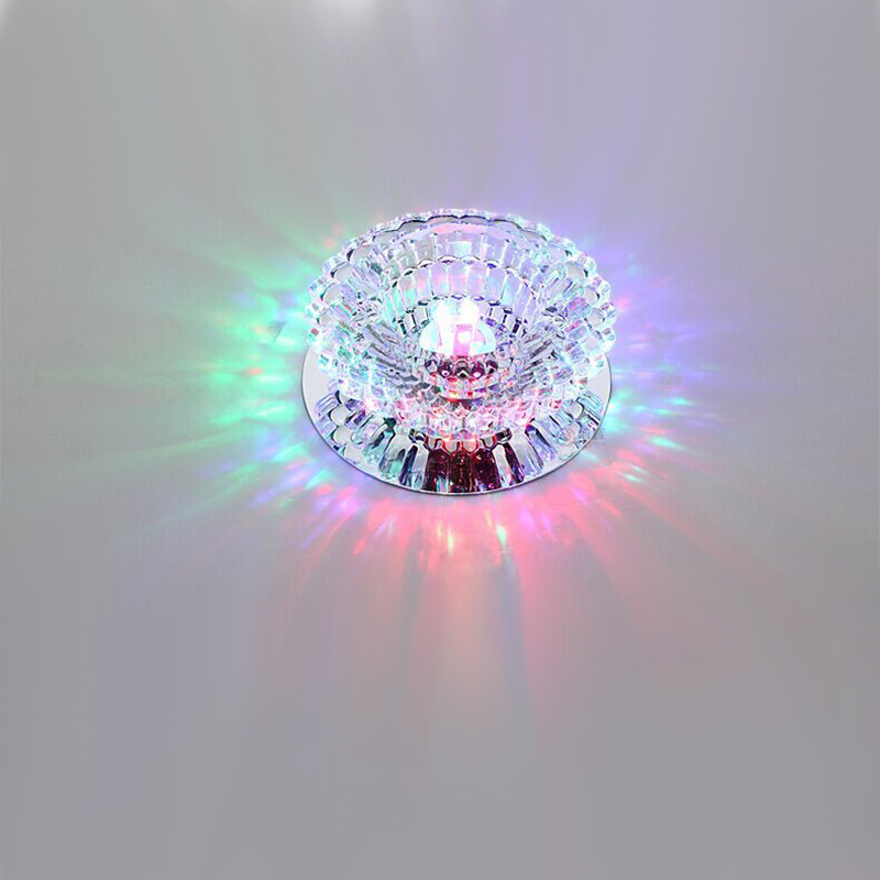 Downlight smd 3w 5w led downlights krystal lampe loft spot lys med led driver  ac110v 220v indendørs dekoration