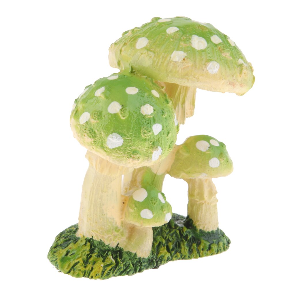 Miniatuur Paddestoel Tafel Decor - Fairy Tuin Hars Miniatuur Paddestoelen: Cyan C