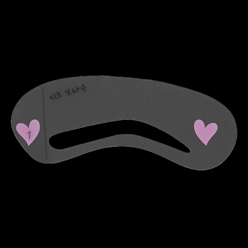 3 Styles Brow Shaping Guide Template Eyebrow Drawing Card Make-Up Stencil Top