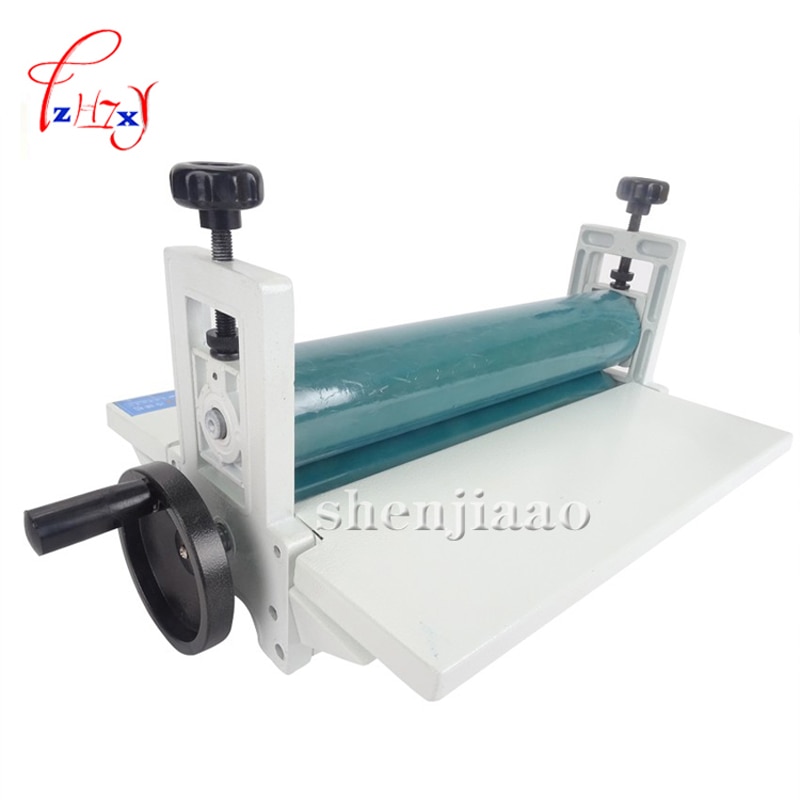 14" 350mm Manual roll laminating machines Photo Vinyl Protect Rubber Cold Laminator 1pc