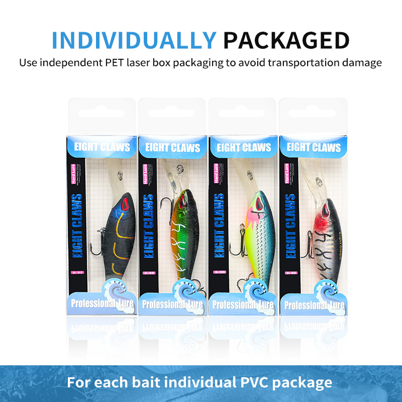 MSEASFREE Señuelo de pesca flotante Minnow, cebo duro Artificial, sonajero de 72mm y 13g, Wobblers de agua dulce para Lucio, aparejos de pesca