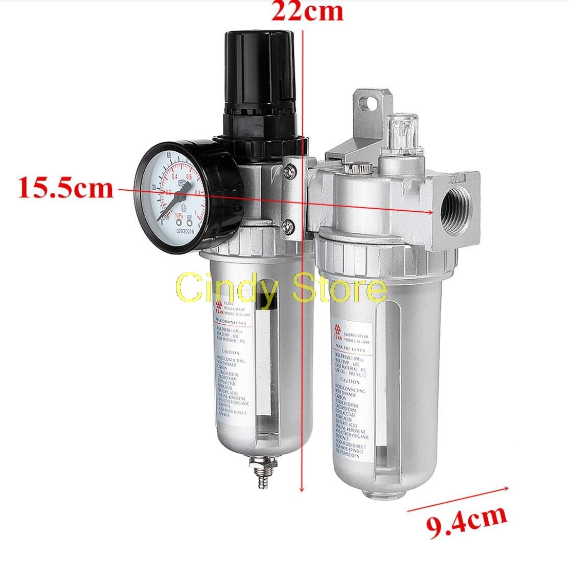 Air Compressor Filter Regulator Olie Water Afscheider Klep Automatische Afvoer SFC-400 /300/200