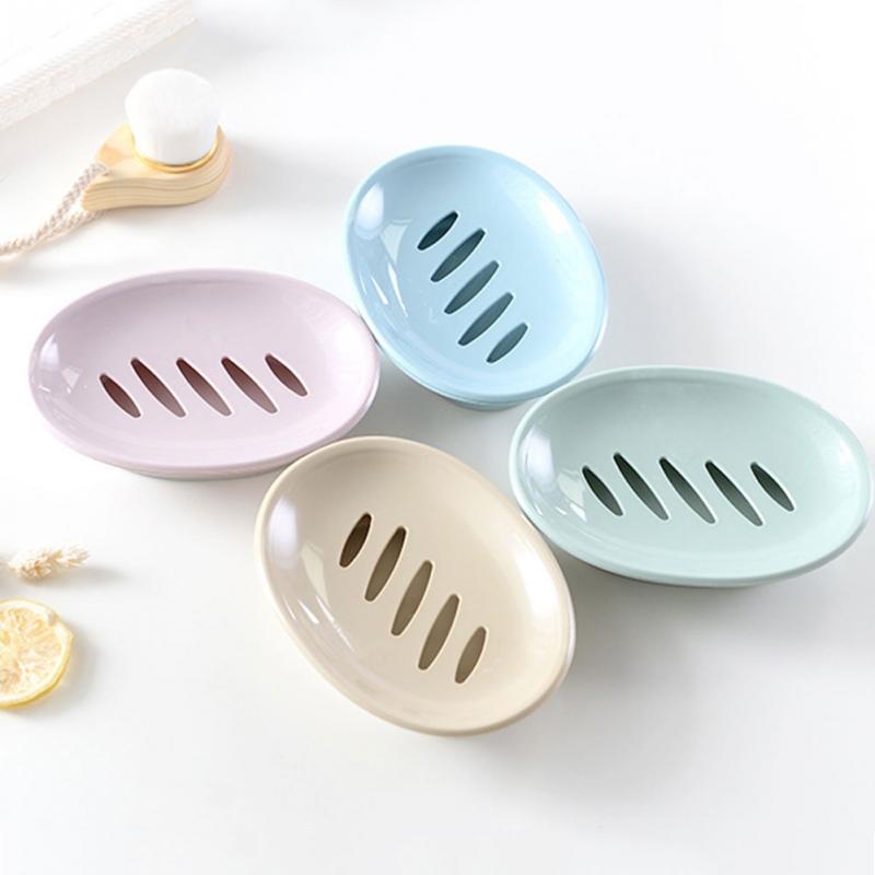 Double Lattice Soap Dish Box Case Holder Container Home Bathroom Shower Travel