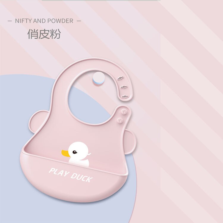 Baby Silicone Saliva Pocket Cartoon Baby Eating Waterproof Bib Boy Girl Supplies 0-3Y Baby Bibs Unisex Baby Stuff: 3
