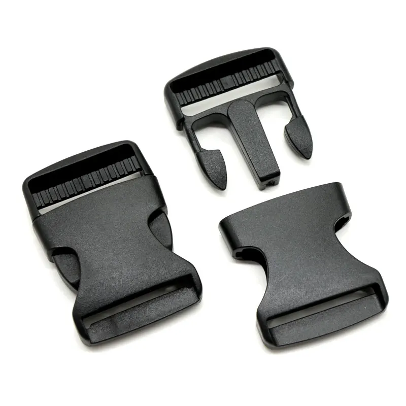 2 ~ 50 pezzi fibbie per cinture regolabili 15/20/25/32/38/50mm fibbia di regolazione in plastica accessori per cinghie zaino tessitura per bagagli