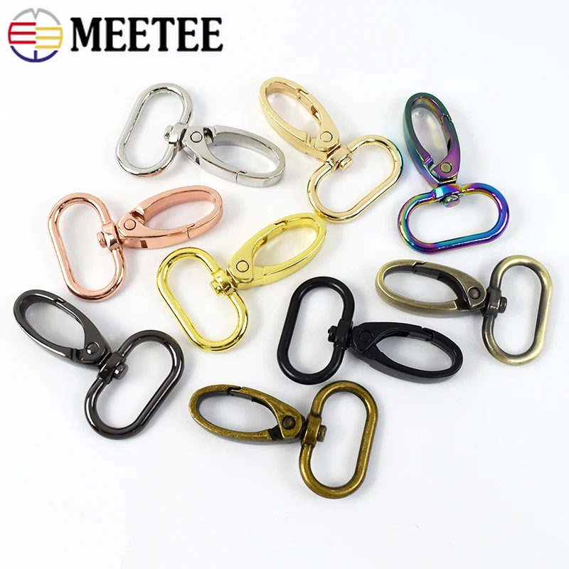5/10/20/30 Stuks 25Mm Draaibare Kreeft Sluiting Voor Riem Tas Metalen Gespen Riem Riem Snap Haken Sleutelhanger Karabijnhaak Diy Accessoires