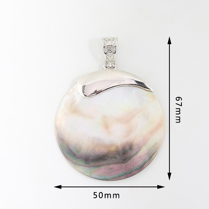 XINYAO Mother Of Pearl Natural Sea Shell Pendant Abalone Paua Shell Pendants Charms Accessories DIY Jewelry Making Supplies: Pendant 15