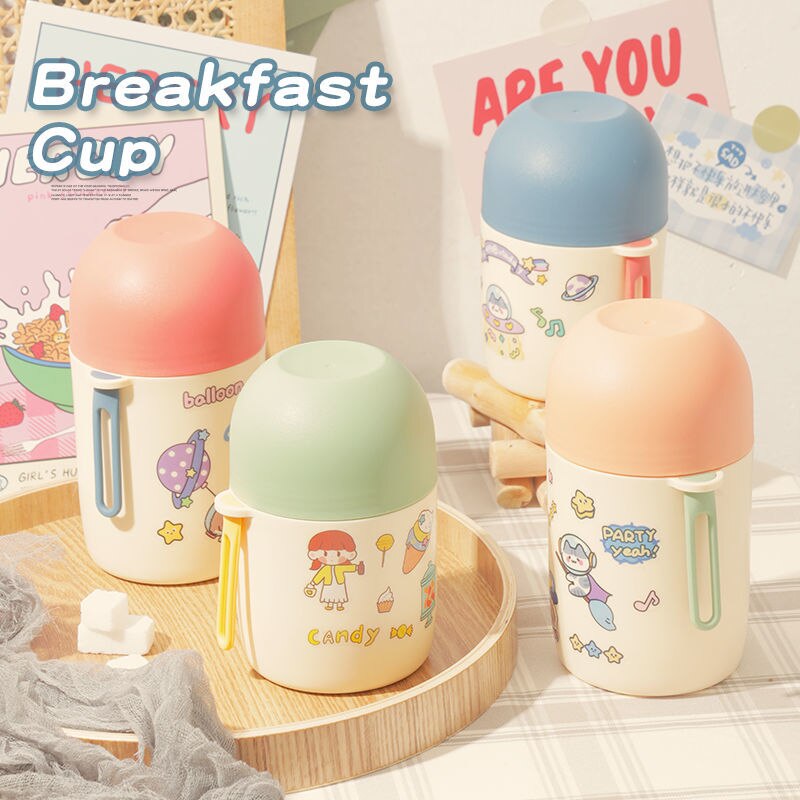 Boîte à déjeuner Thermos de 580ml, conteneurs de soupe alimentaire portables en acier inoxydable, flacons sous vide, boîte à déjeuner pour enfants