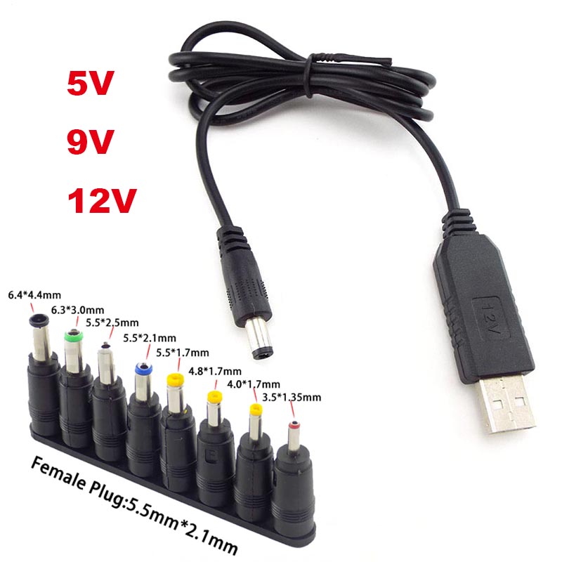 Usb til dc strømkabel universal usb til dc jack opladningskabel strømkabel stikadapter til router mini blæser højttaler  e3