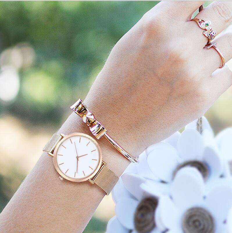 Vansvar Mode Vrouwen Crystal Rvs Analoge Quartz Horloges Vrouwen Armband Horloge Relogio Feminino