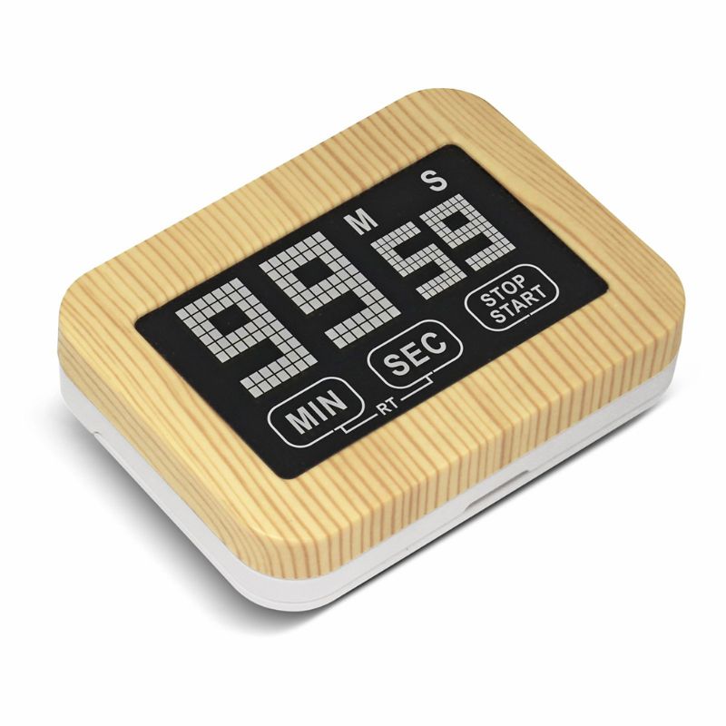 Touch Screen Luminous Kitchen Timer LCD Display Magnetic With Stand Timer Luminous Loud Alarm Digital Study Timer
