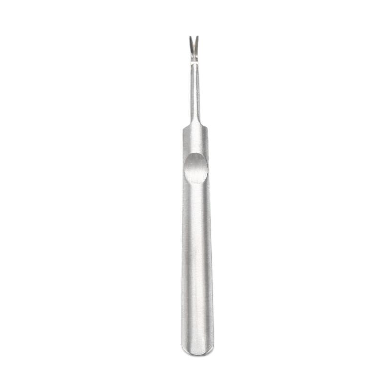 Nail Cuticle Dead Skin Pusher Silver Durable DIY Trimmer Manicure Pedicure Spoon UV Gel Polish Remover Triangle Rod Stick Pusher: 03