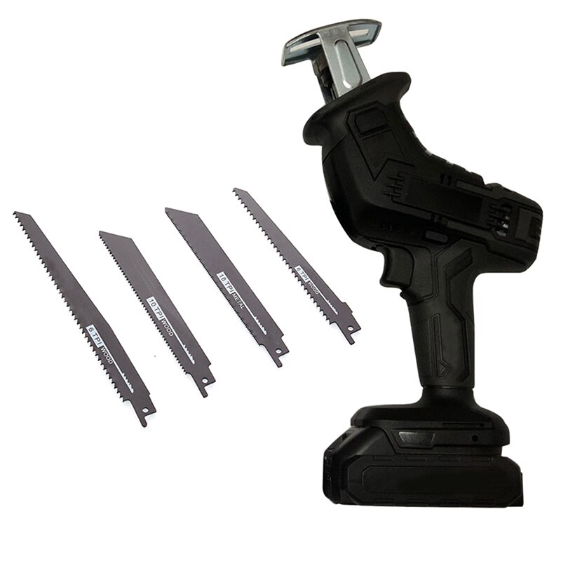 Electrical Saw Wood Cutting Saw Reciprocating Saw: Black with Saw blade