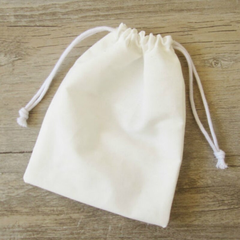 50PCS Cotton Pouch Cloth Drawstring Bag Jewelry Packaging Sachet Makeup Wedding Party Candy Custom Bags Wrapping Print Logo: SKDMPB 50p / 13x18cm