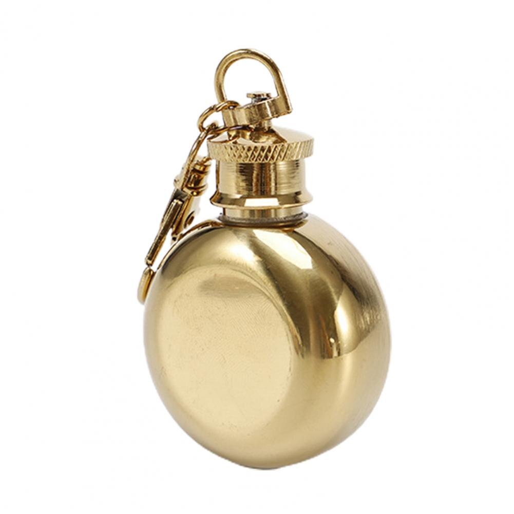 Small Alcohol Flask Convenient Eco-friendly Anti Reusable Drinking Hip Flask: Golden