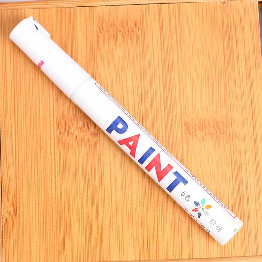 colorful Universal Waterproof Tyres Cars pen Doodle Pen Permanent Paint markers Graffiti Oily Marker Pen: White