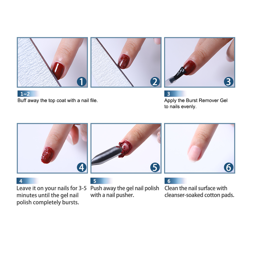 FairyGlo-Gel removedor de ráfaga mágica, 12ml, limpiador de esmalte de uñas, elimina la capa pegajosa, herramientas de manicura, esmalte de Gel