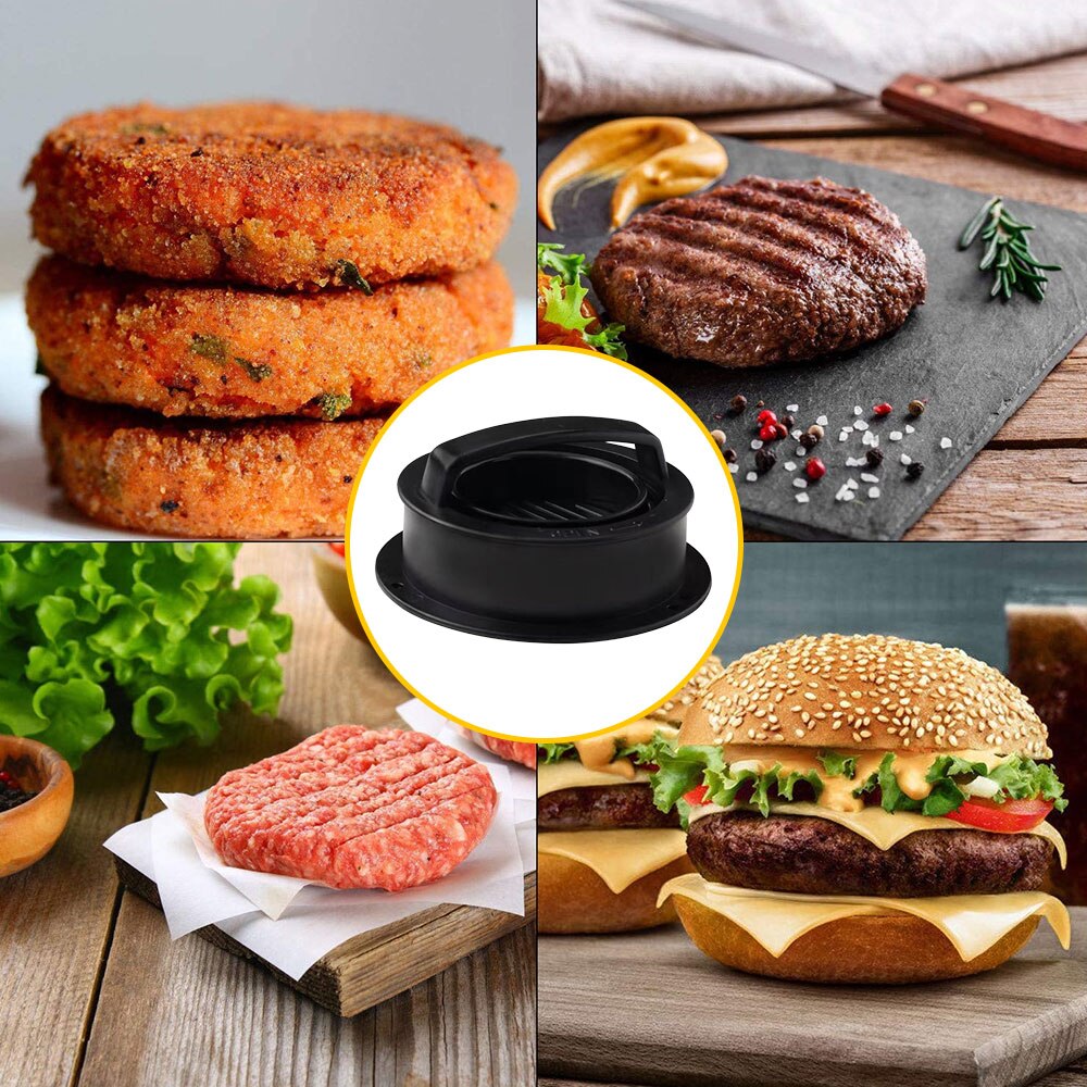 Manual ABS Hamburger Meat Press Maker Non-Stick Stuffed Round Shape Burger Patties Beef Grill Pie Press Mold Kitchen Accessories