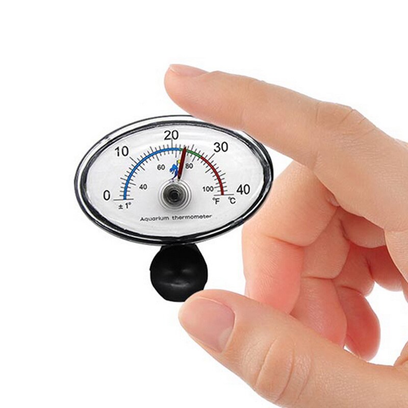 Termômetro de aquário, medidor de temperatura do tanque de peixes, discagem submersível, ventosa, transporte da gota