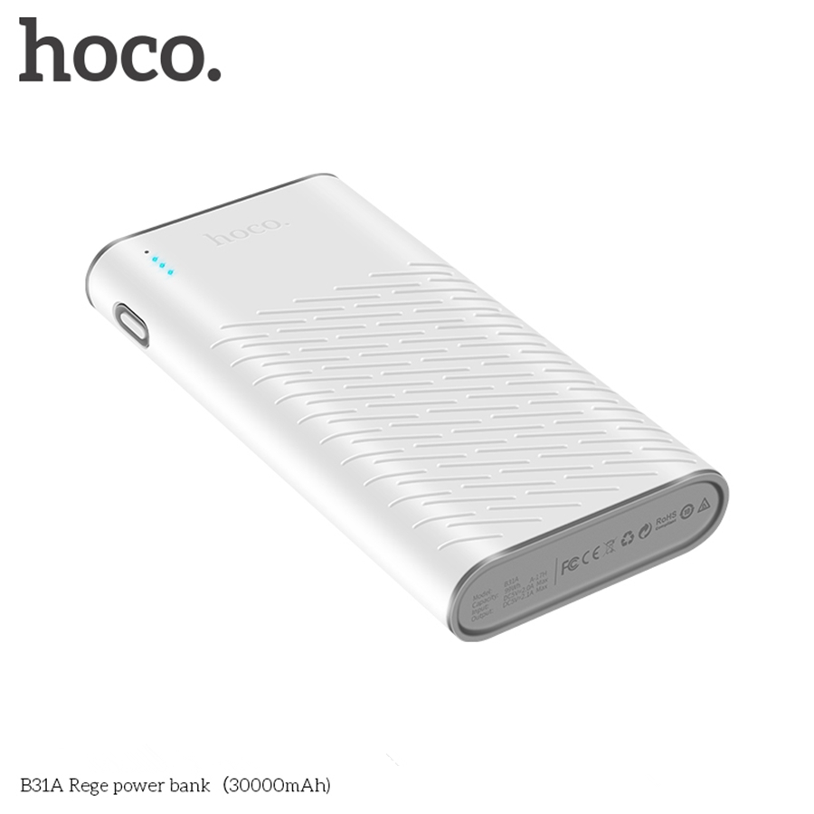 HOCO B31A Power Bank 30000 mAh 18650 Draagbare Externe Batterij Universele Mobiele PowerBank 30000 mAh Snelle Laders