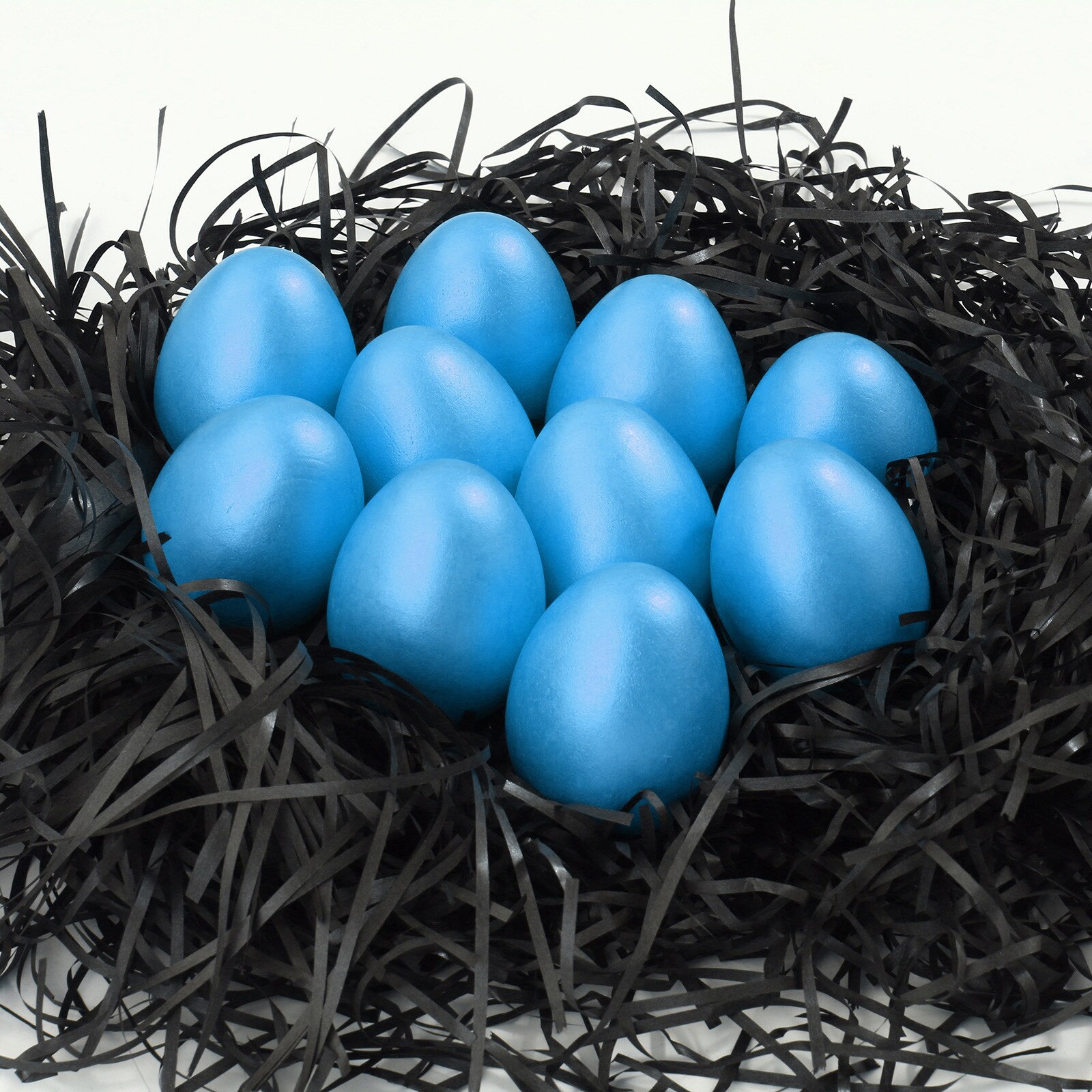 10 Stuks Simulatie Paaseieren Houten Nep Eieren 2.3 Inch Solid Eieren Huis Schilderen Speelgoed Hout Ambacht