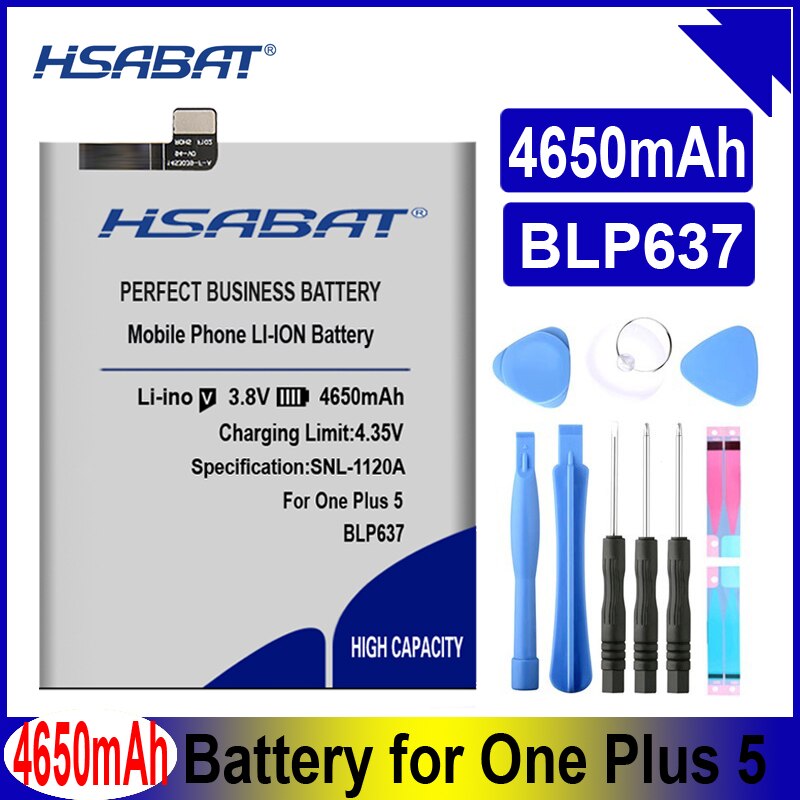 HSABAT BLP633 BLP637 BLP571 BLP597 BLP613 BLP607 BLP657 BLP685 Battery for Oneplus 1+ 1 + for one Plus 2 3 5 6 6T X 3T A3010