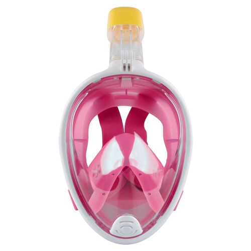 Máscara de buceo Scuba cara completa snorkel máscara subacuática Anti niebla snorkel buceo máscara para nadar pesca submarina buceo hombres: Pink N47 / L / XL