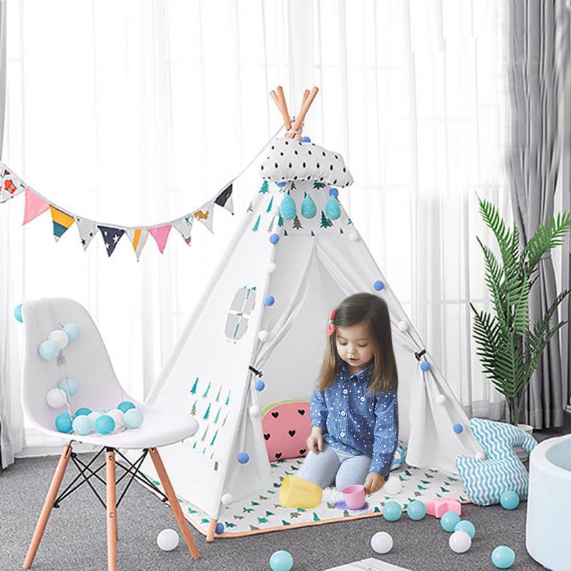Speelgoed Tenten Kinderen Speelhuis Prinses Kasteel Tent Draagbare Opvouwbare Indian Tent Kids Indoor Outdoor Activiteit Levert