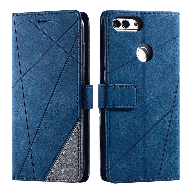 Huawei P Smart Case Leather Flip Case on For Fundas Huawei P Smart FIG-LX1 FIG-LA1 Phone Cover Retro Magnetic Wallet Cover Etui