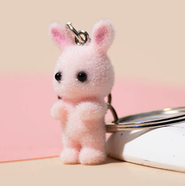 3d tegneserie-flokkende katte og mus-nøgleringe nøglering dyrenøgleringe til kvinder mænd bilnøgler gør-det-selv smykker kawaii kat