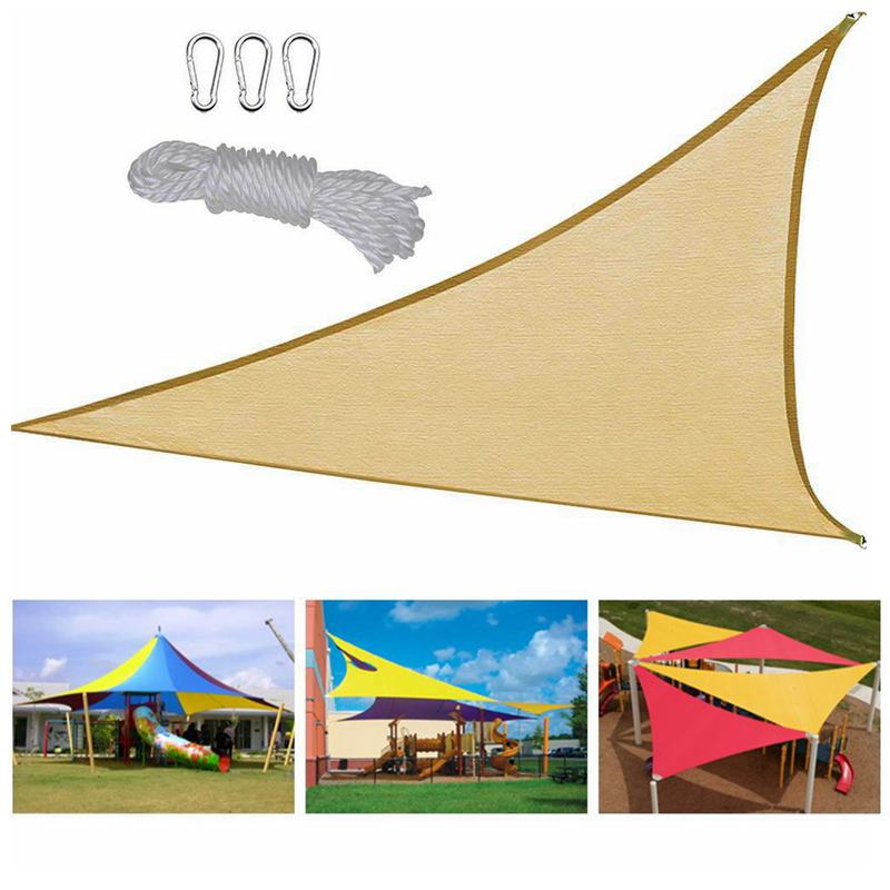 Thicken Triangular HDPE Sunshade Net Garden Sunscreen Cover Car Outdoor Sunblock Home Yard Canopy Awning Sun Shade Net
