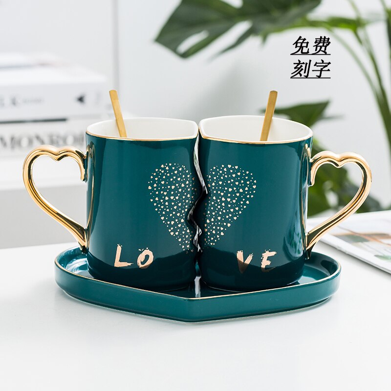 European Luxury Tea Cups and Saucers Set Gold Rim Royal Porcelain Espresso Sups Cup Stand Tazzine Caffe Wedding Cups AC50CU