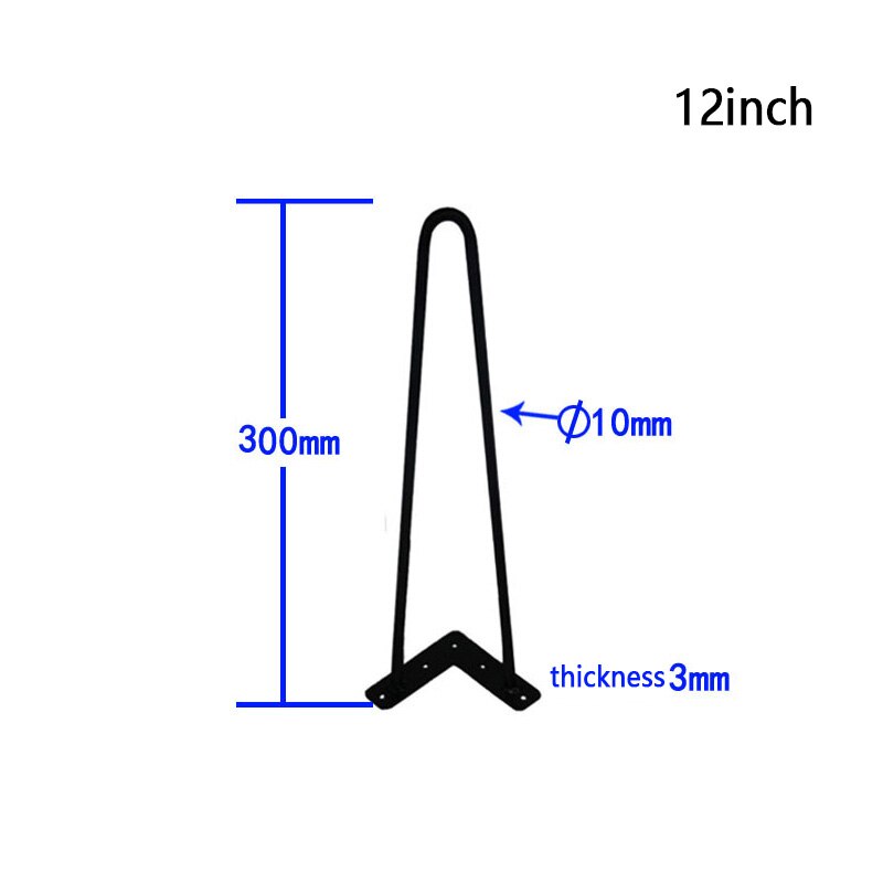 1 pcs 4/12/16inch Iron Metal Table Desk Legs Home Accessories Simple table legs modern furniture wire legs
