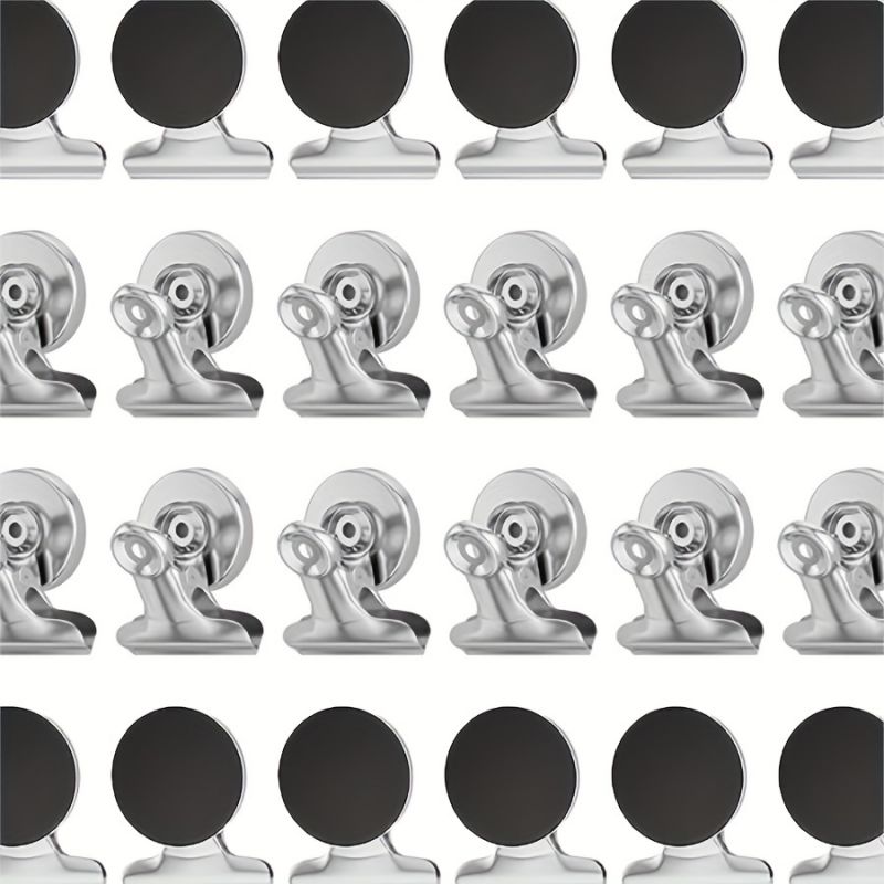 Imanes de nevera Imanes de refrigerador Clips magnéticos Lista detallada de alta resistencia Exhibición de sujetadores de papel en el hogar, la oficina y la enseñanza: YELLOW